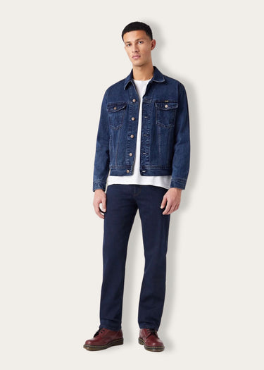 Western Authentic Jacket Veste en jean pour homme en pierre bleu charbon