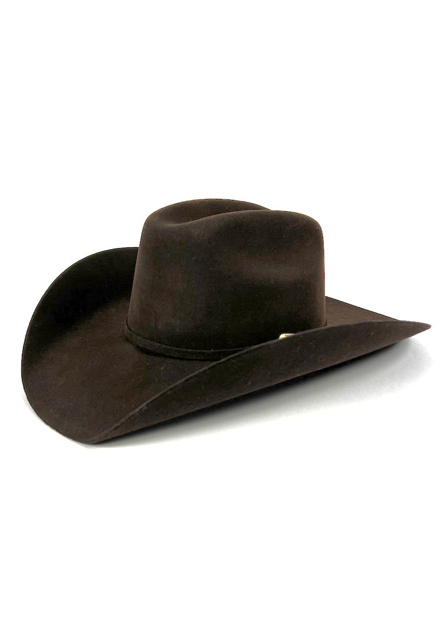 lato cappello western Kingman chocolate