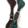 cinghie per speroni cross carved turquoise di Weaver Leather
