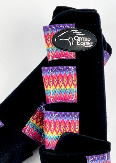 particular black western shanks for horses with aztec pattern by Ortho Equine