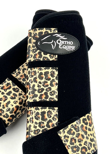 Ortho Equine's particular cheetah patterned western shanks for horses
