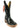 western boots black boulet model 5167 for woman