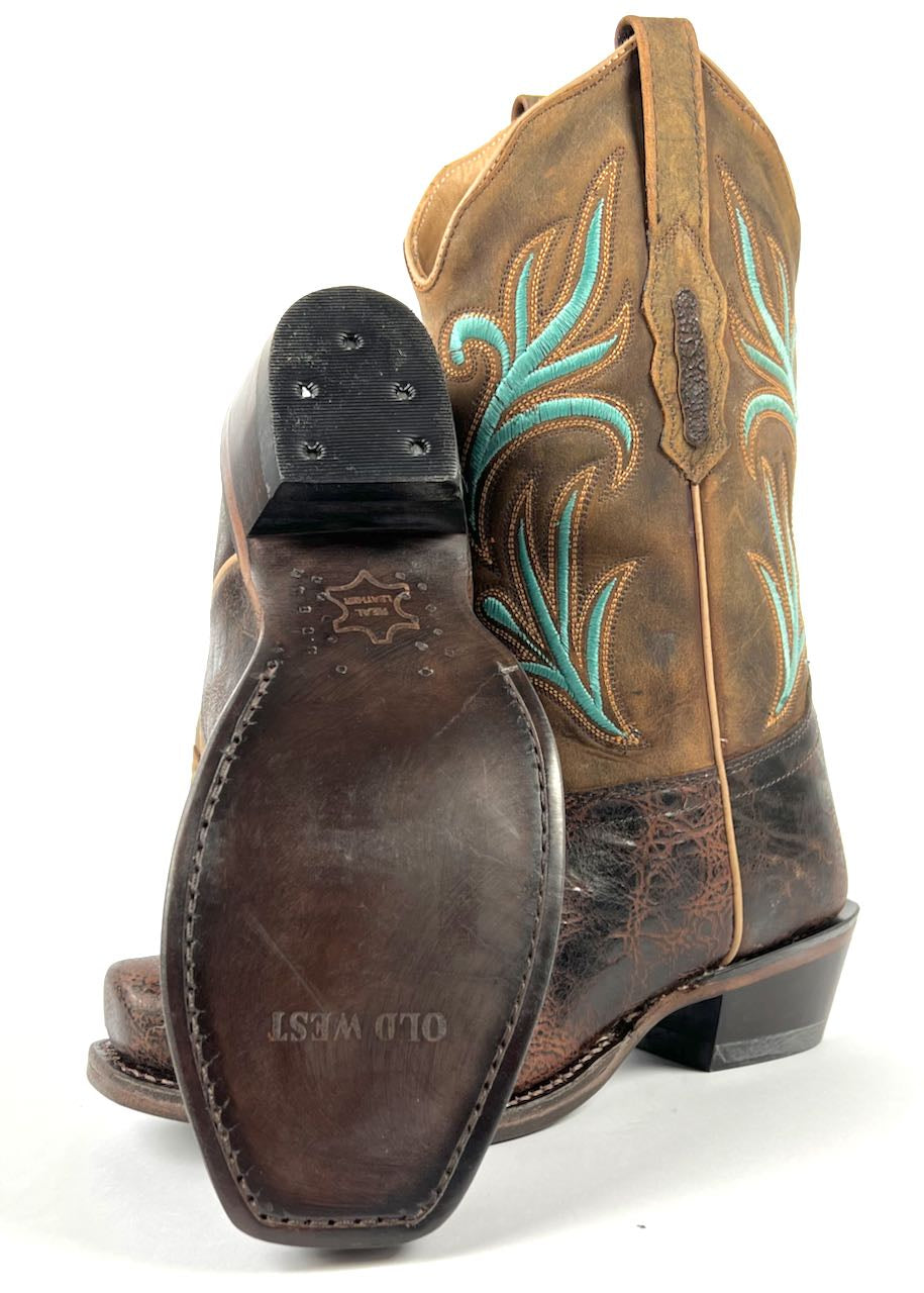 suola cuoio stivali texani pueblo