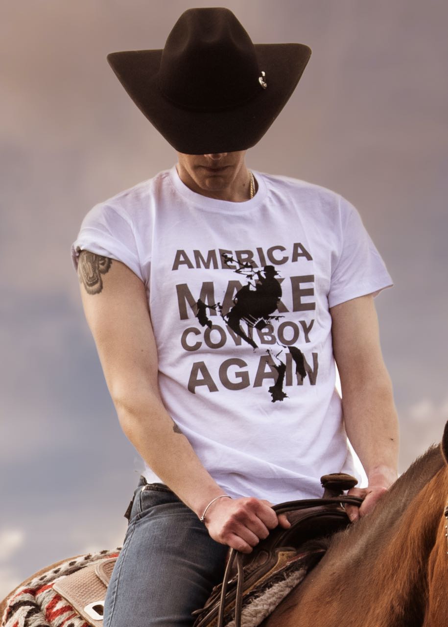 t-shirt bandana america cowboy di bandana